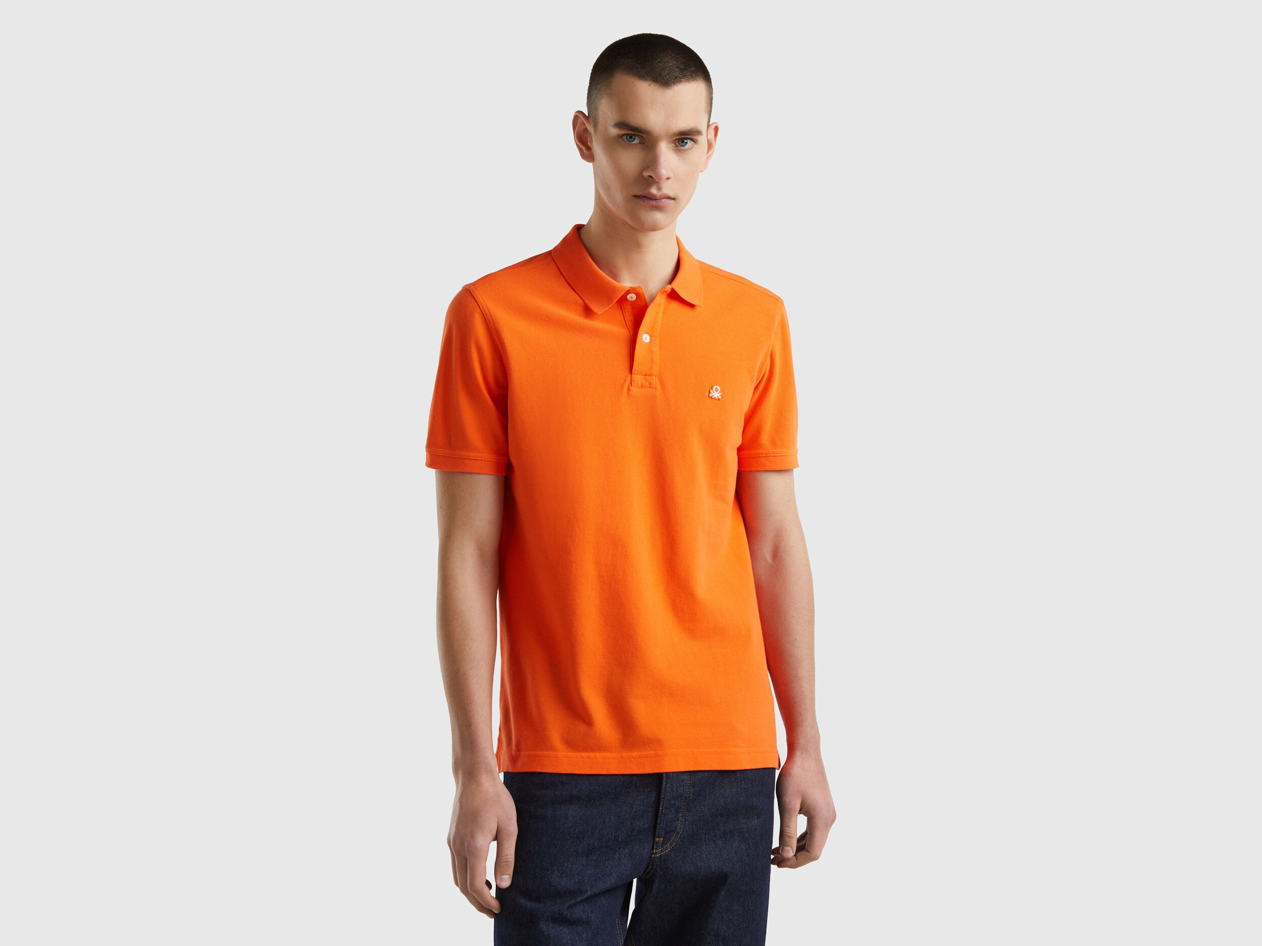 Polo arancione uomo on sale