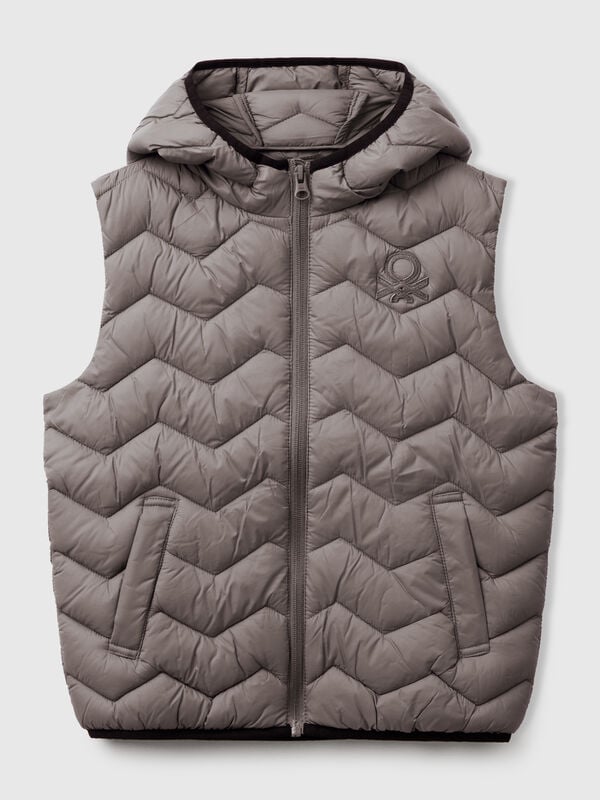 Gilet imbottito con cappuccio Bambino