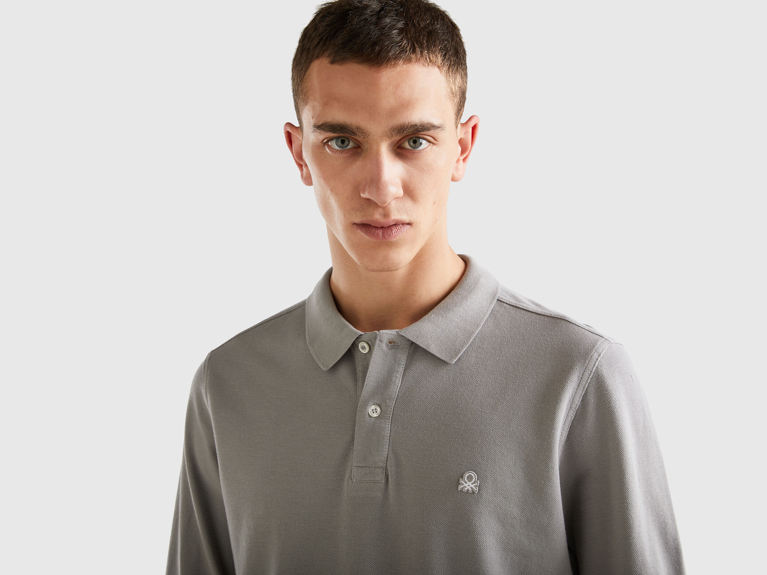 Polo benetton manica lunga shop