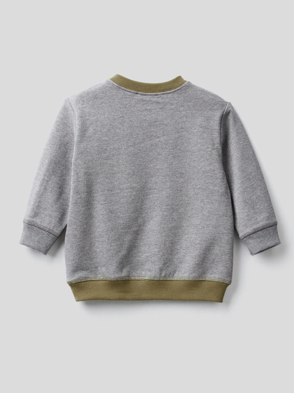 Felpa color block in cotone bio stretch image number 2