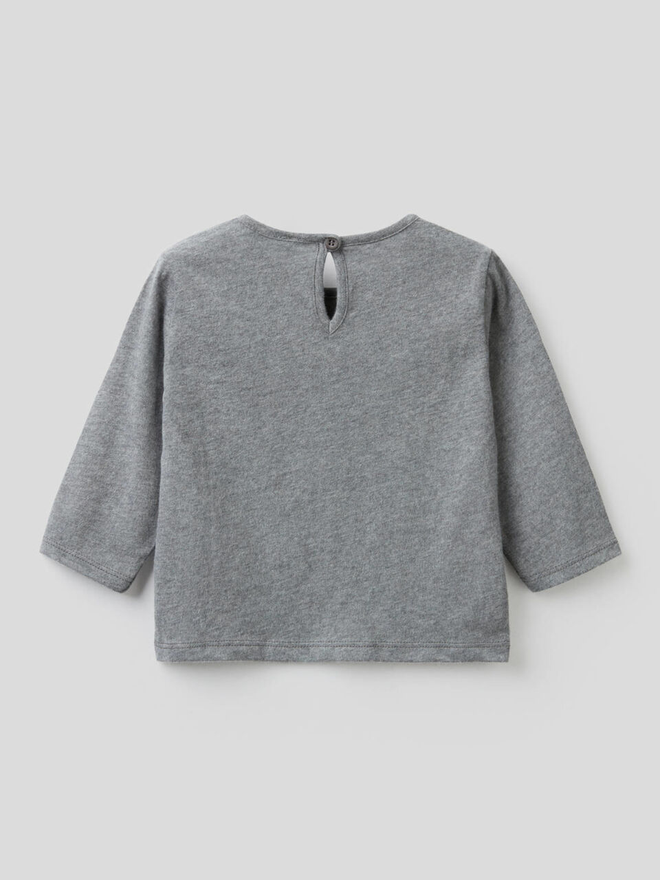 T-shirt manica lunga in 100% cotone image number 2