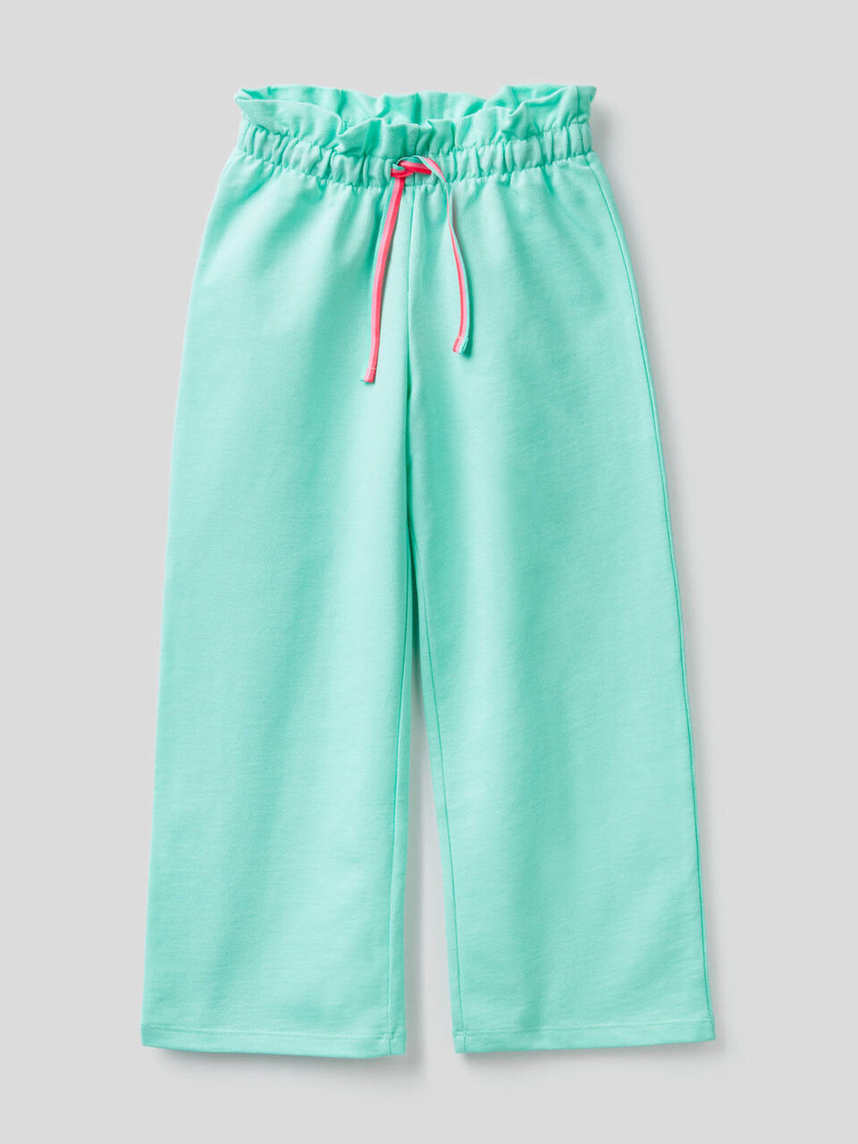 Pantaloni a gamba ampia in felpa leggera image number null