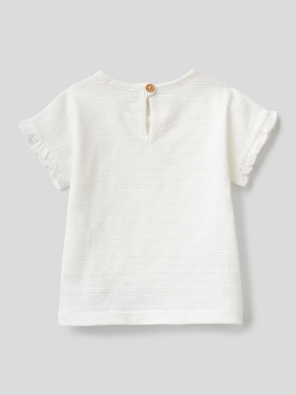 T-shirt in puro cotone con rouches image number 2