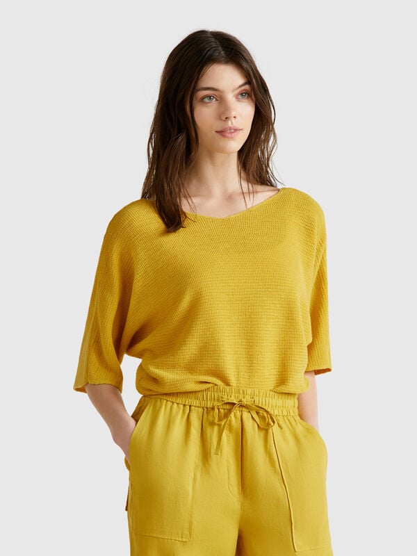 Maglia reversibile cropped Donna