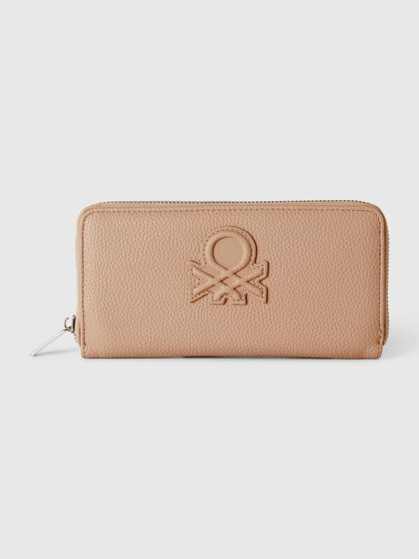 Portafoglio grande con zip Donna