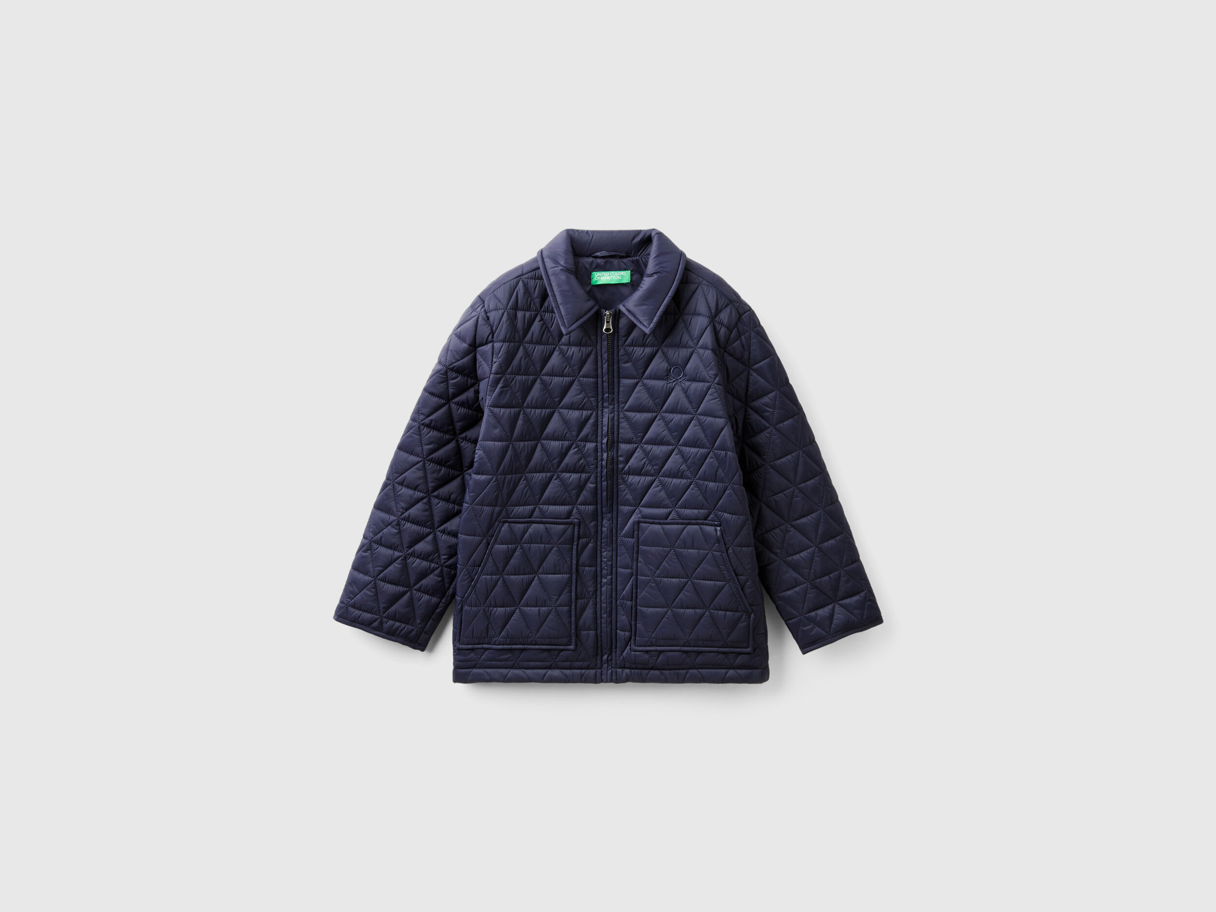 Giubbino trapuntato Rain Defender Blu Scuro Benetton