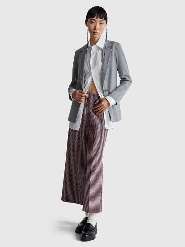Pantaloni ampi pied de poule Pantaloni ampi pied de poule Donna