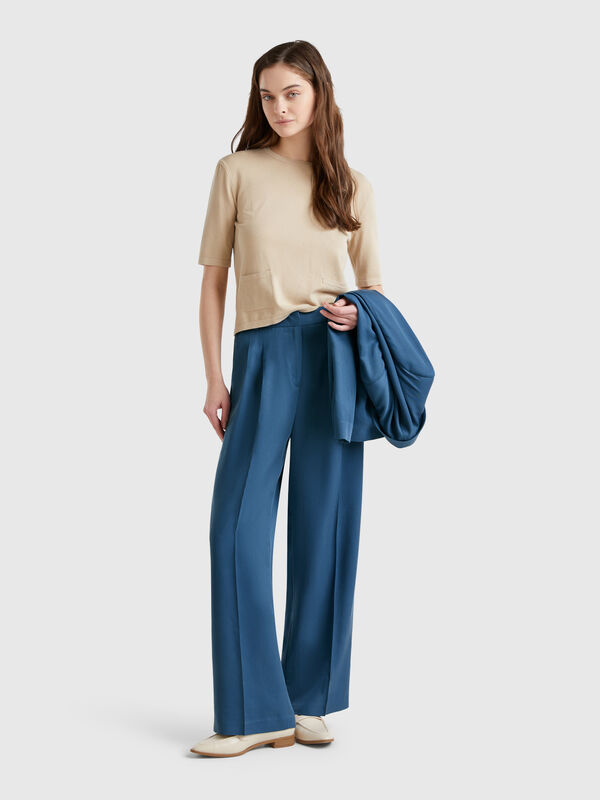 Pantaloni ampi fluidi Donna