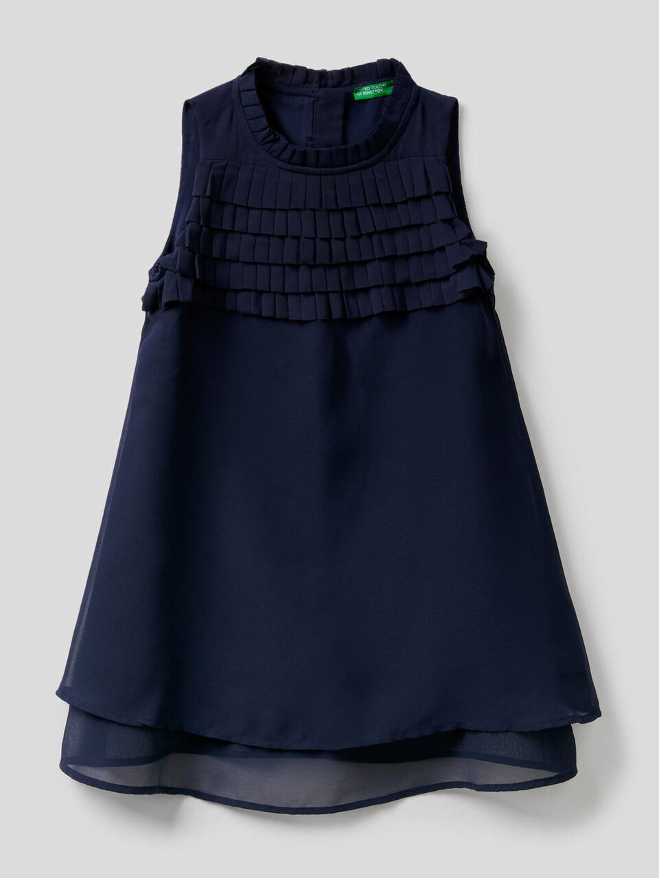 Vestito smanicato con balzine image number 1