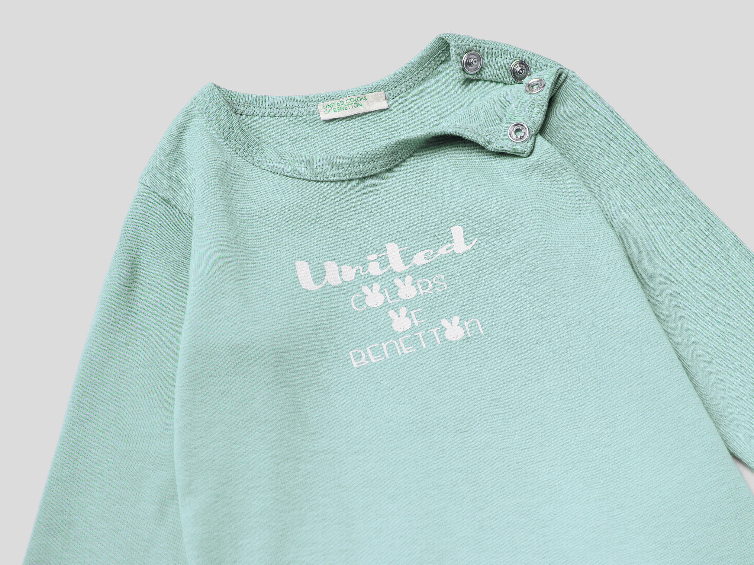 United Colors of Benetton Abbigliamento Top e t-shirt T-shirt T-shirt a maniche lunghe T-shirt Manica Lunga 100% Cotone Bio 