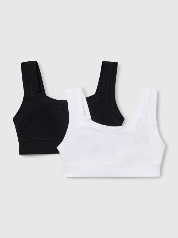 Due top in cotone super stretch Bambina