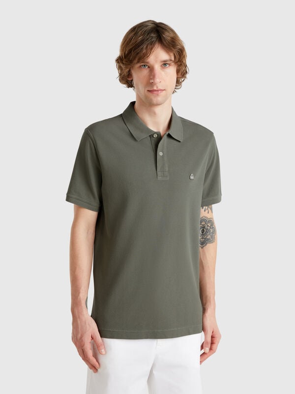 Polo regular fit verde salvia Uomo