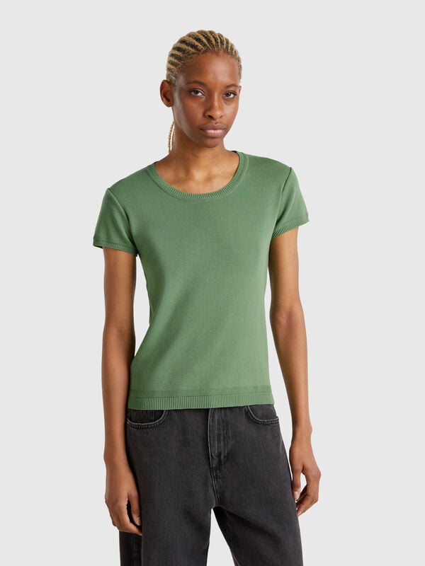 Maglia a manica corta in 100% cotone Donna