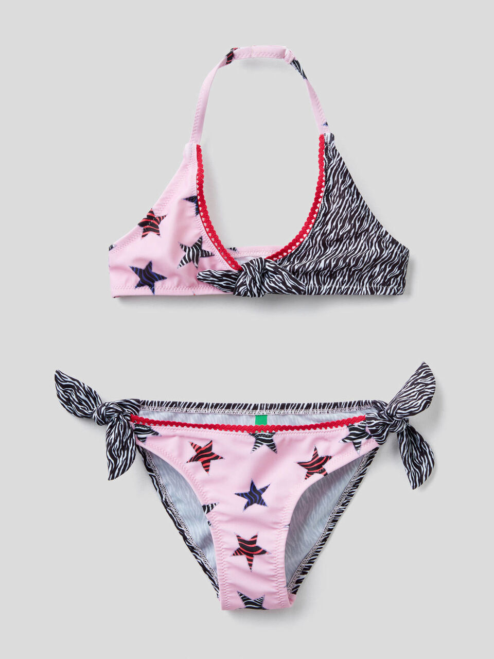 Bikini con mix di fantasie image number 1