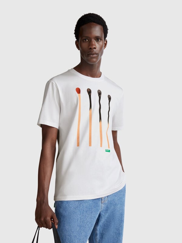 T-shirt con stampa fotografica Uomo