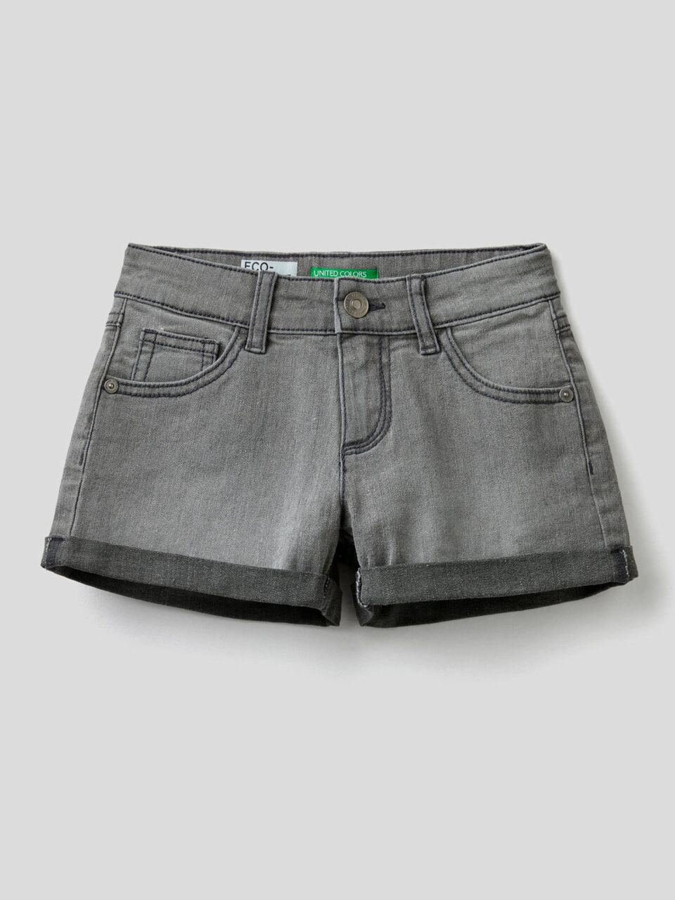 Shorts in cotone elasticizzato image number 1