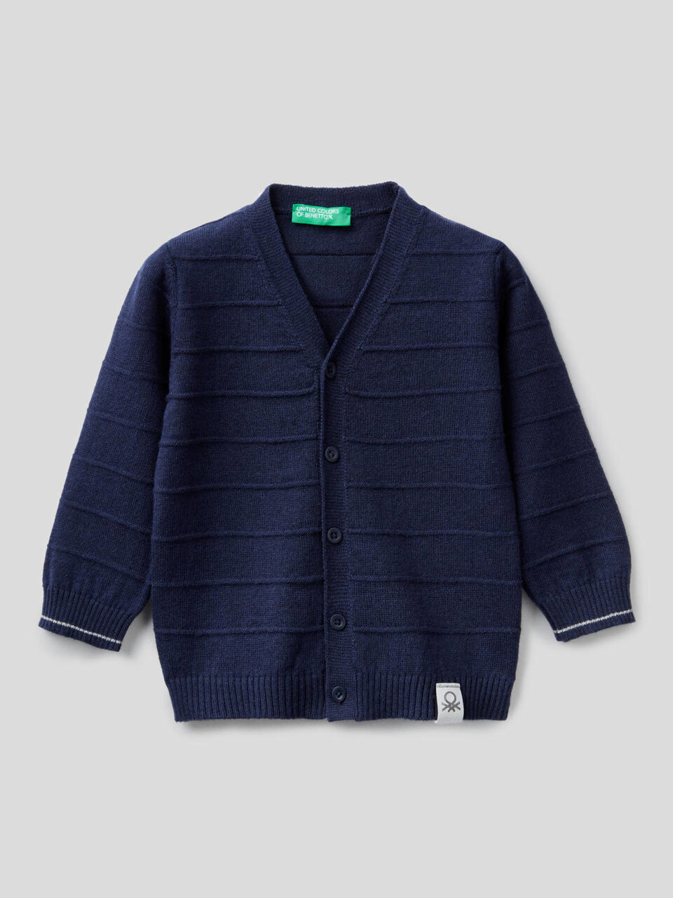 Cardigan lavorato con scollo a V image number 1