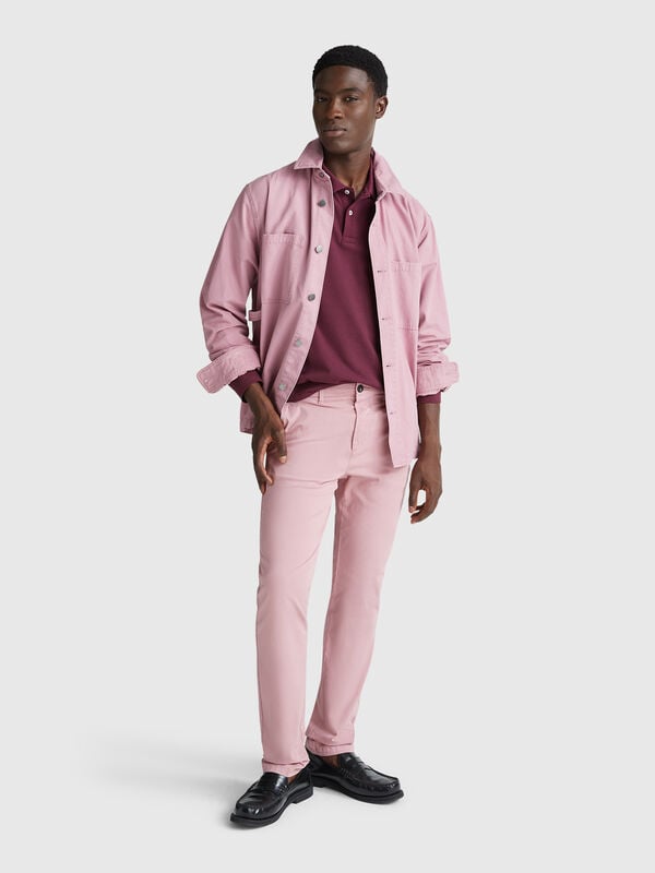Chino slim fit in cotone Uomo