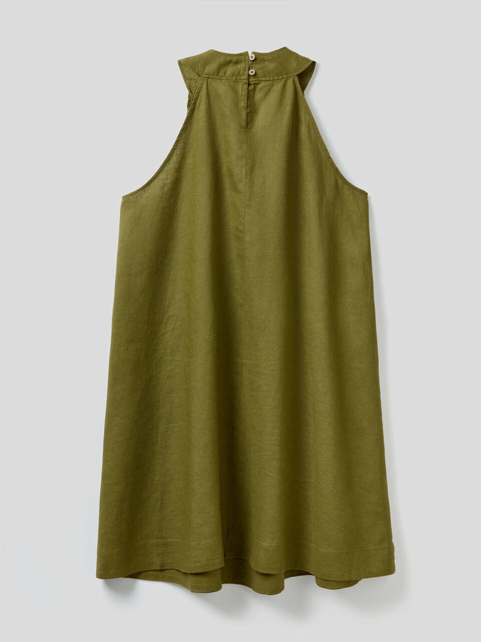 Vestito corto in 100% lino image number null