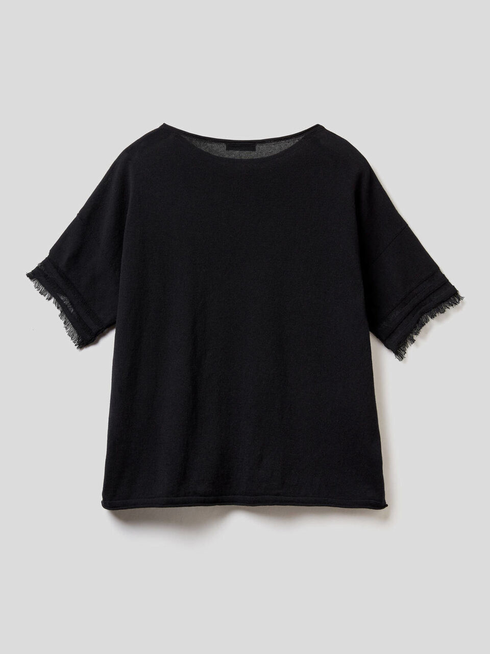 Maglia con manica sfrangiata image number 2