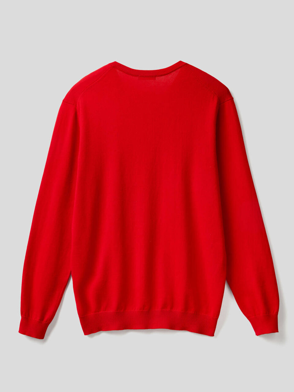 Maglia in puro cotone con scollo a V image number 2