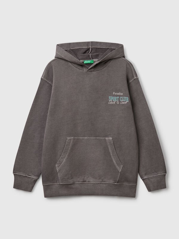 Felpa oversize con stampa Bambino