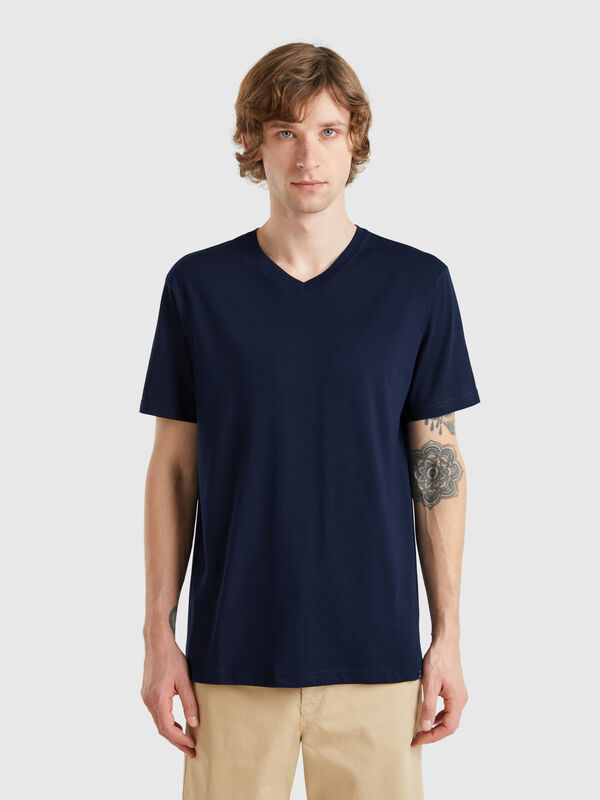 T-shirt in cotone a fibra lunga Uomo