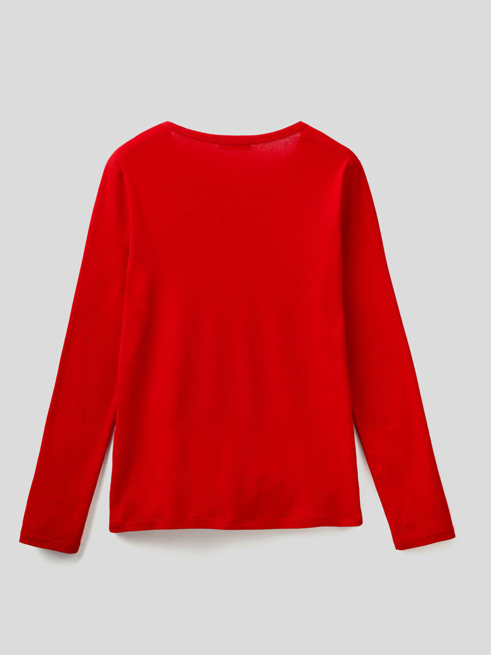 T-shirt a manica lunga 100% cotone image number 2