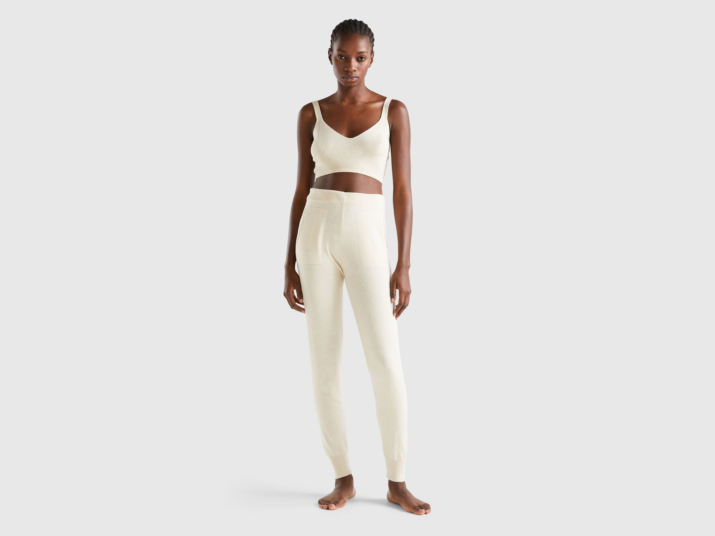 Pantaloni cashmere benetton on sale