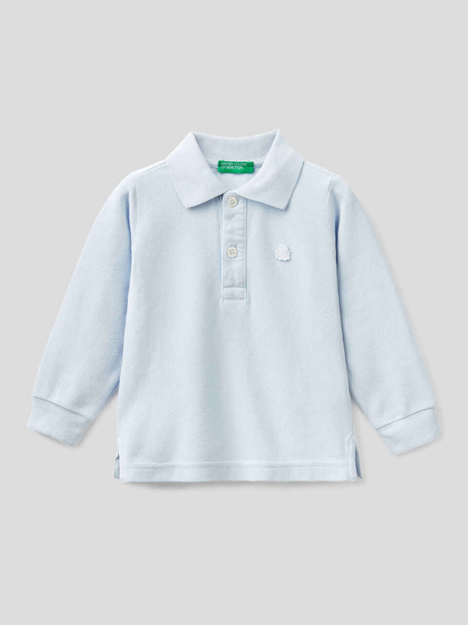 Polo manica lunga in cotone biologico image number 1
