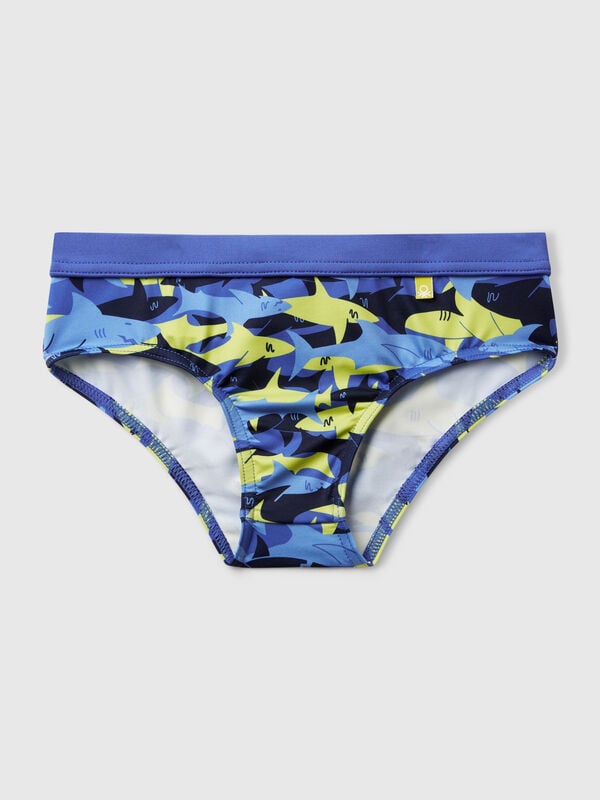 Slip mare con stampa squali Bambino