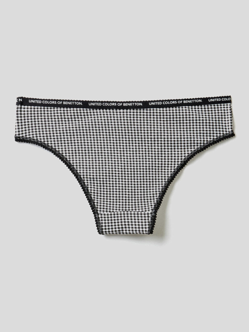 Slip stampato in cotone stretch image number 2