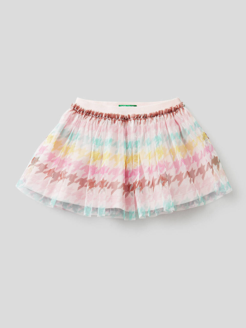 Gonnellina in tulle stampato image number 1