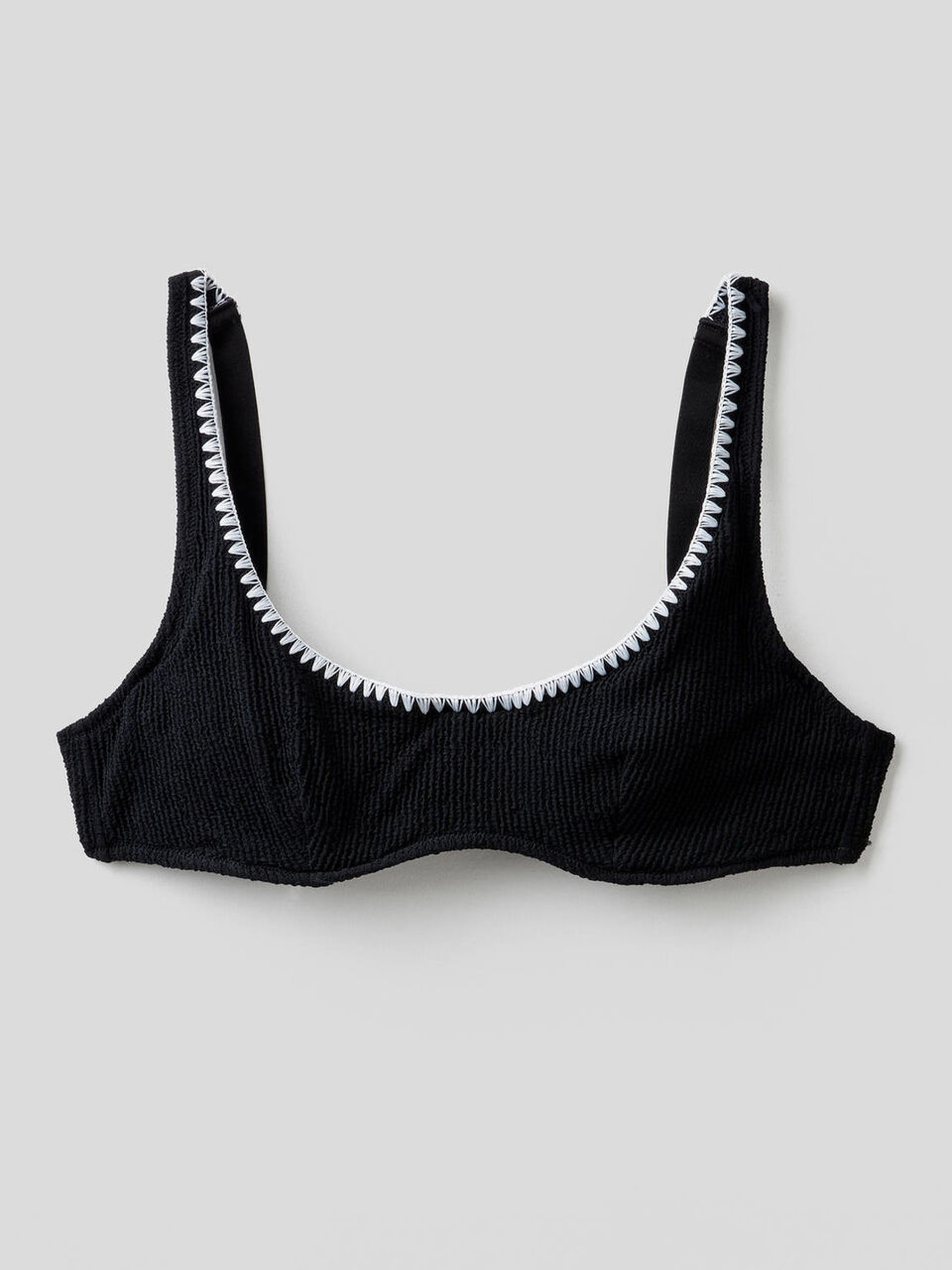 Reggiseno mare con ricamo a contrasto image number 1