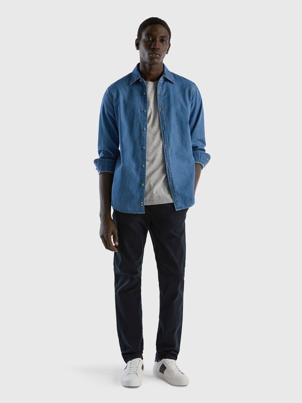 Chino slim fit neri Uomo