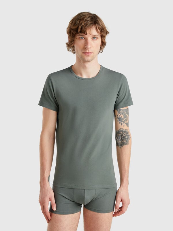 T-shirt in cotone stretch Uomo