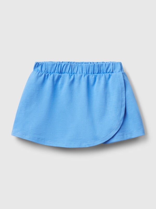 Gonna pantalone in puro cotone Bambina