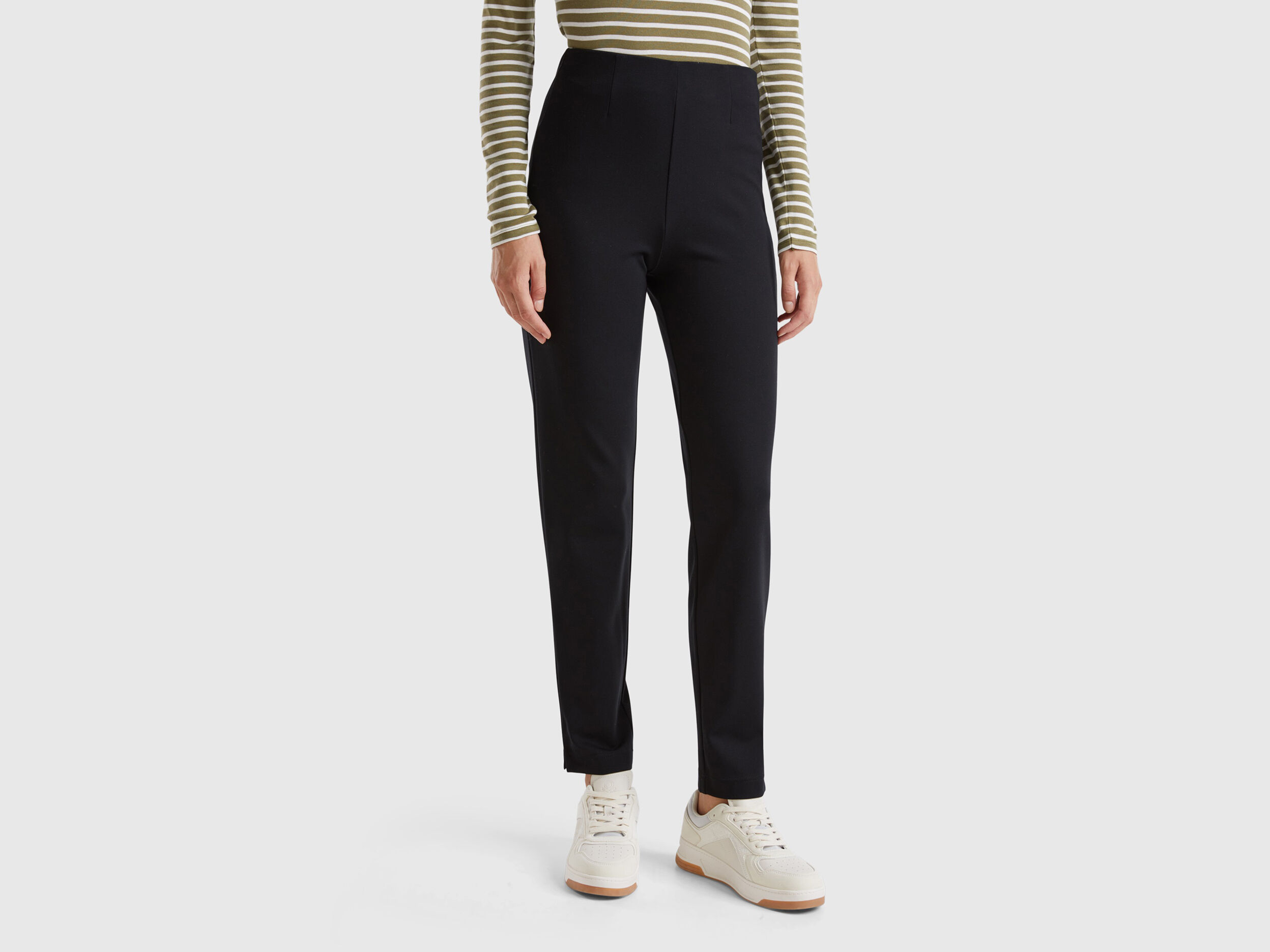 Pantaloni skinny fit Nero Benetton