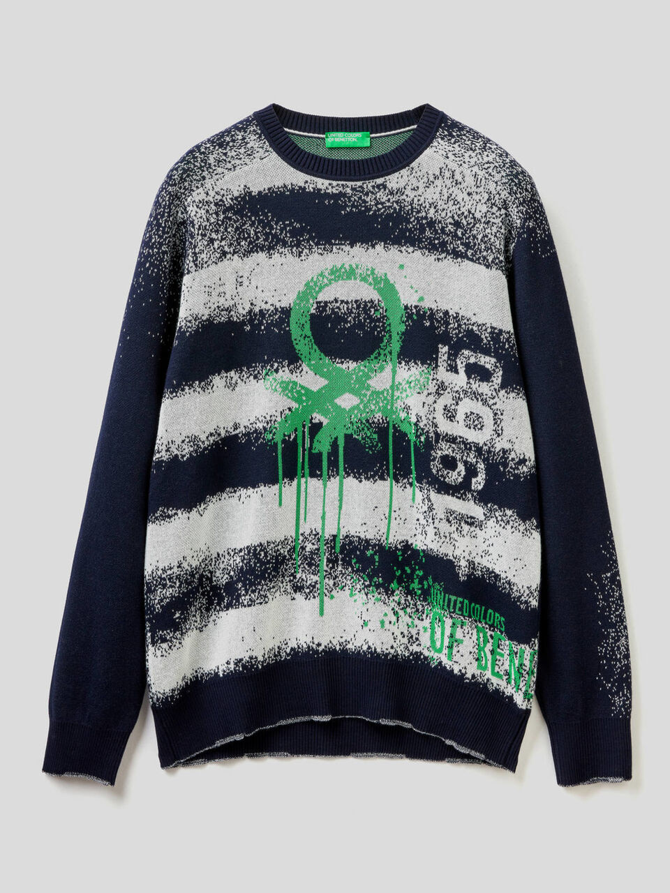 Maglia con logo effetto graffiti image number 1