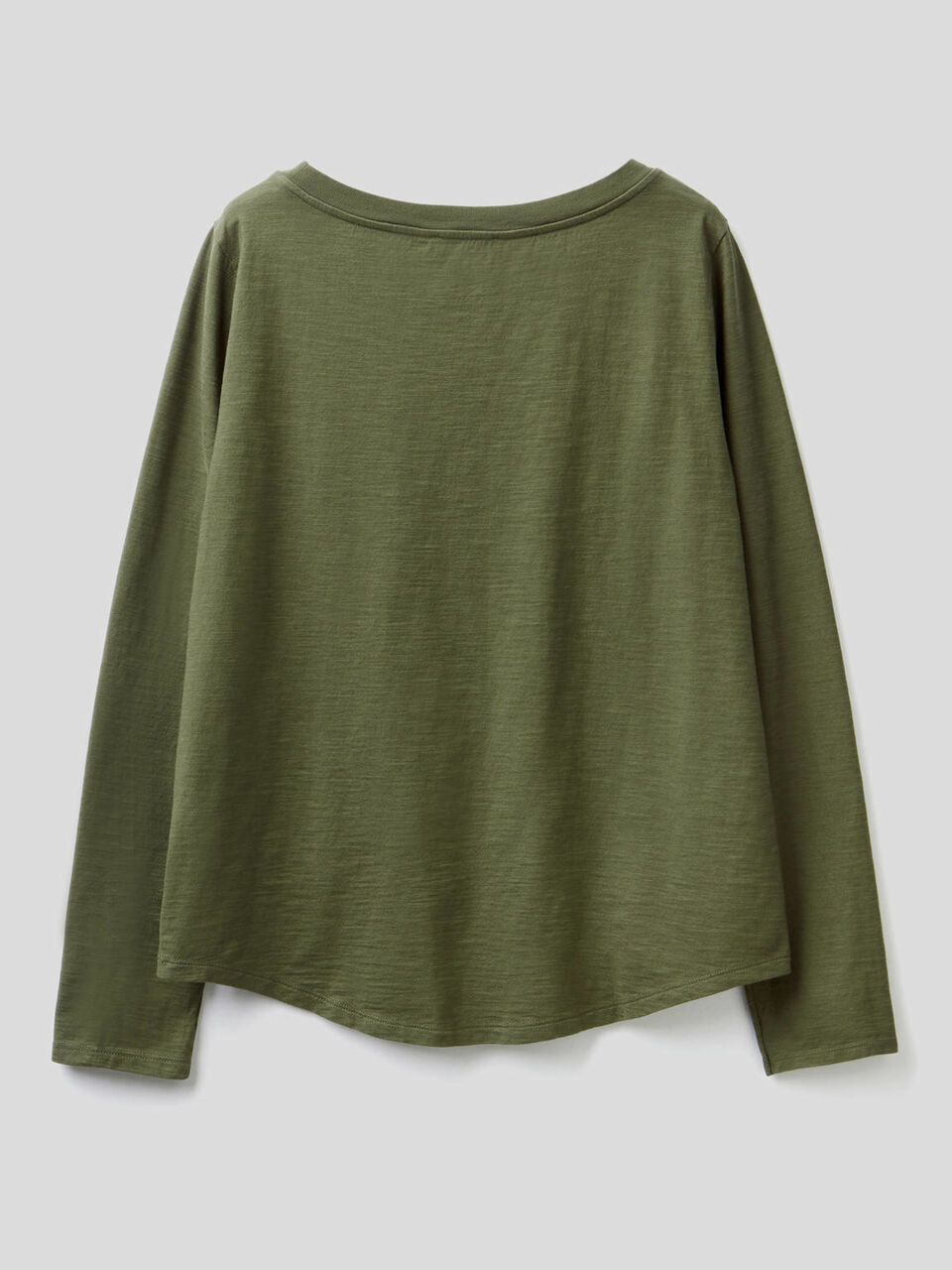 T-shirt manica lunga in puro cotone image number 2