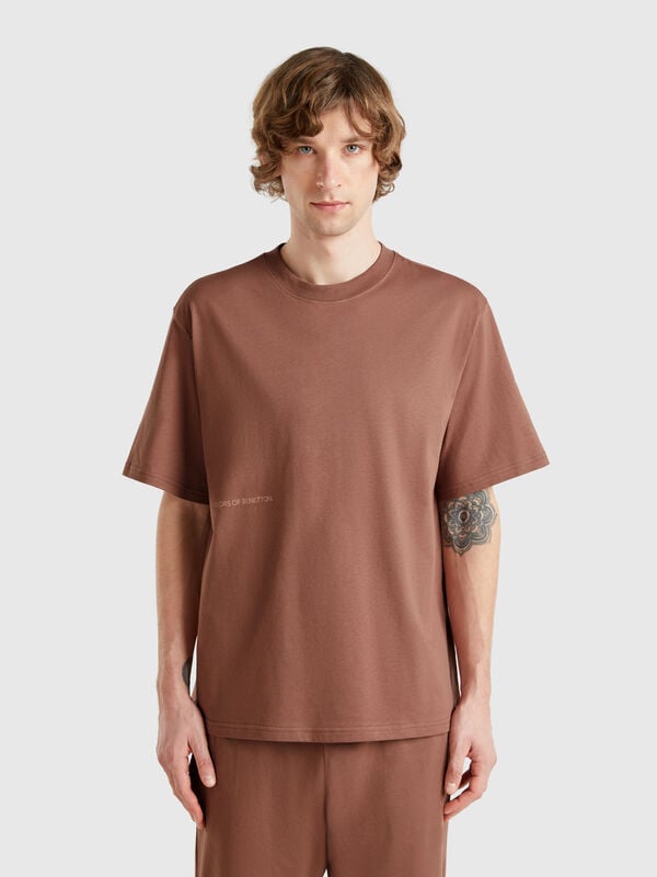 T-shirt con stampa logo Uomo