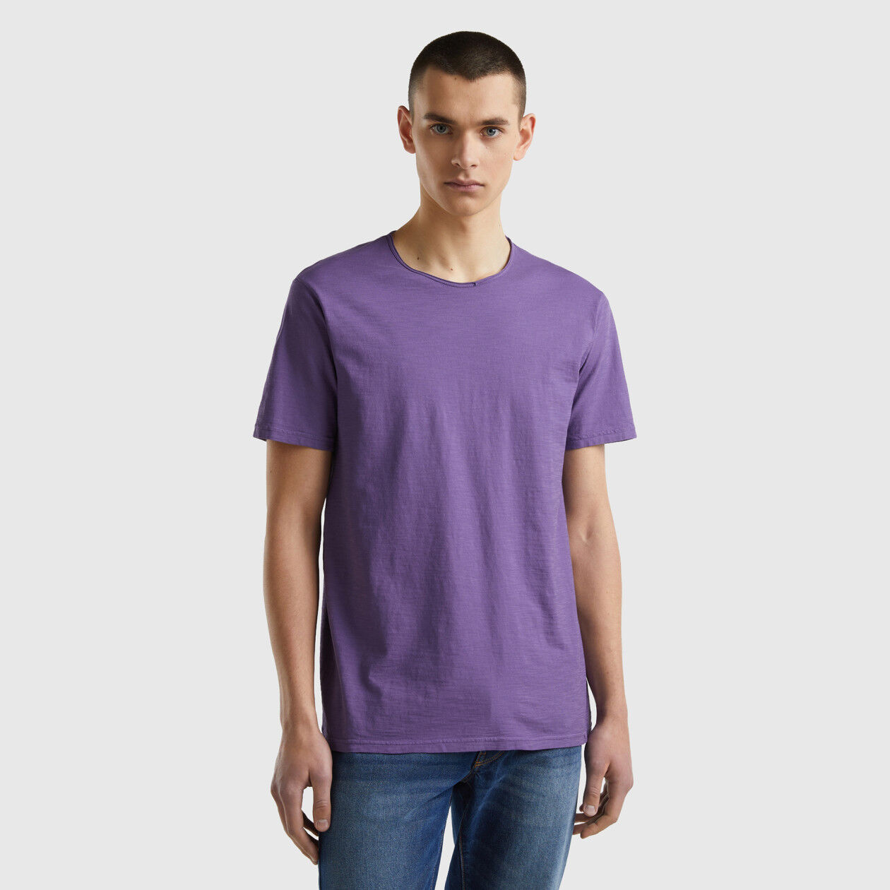 Maglia con intarsio cavallo Blu Scuro Uomo Benetton