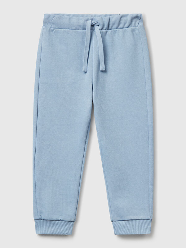 Pantaloni in cotone con logo Bambino