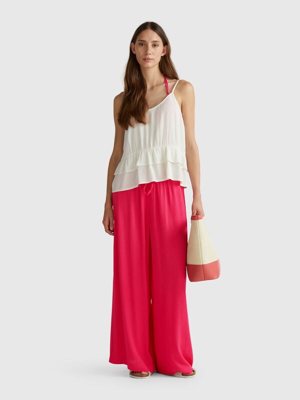 Pantaloni ampi fluidi Donna