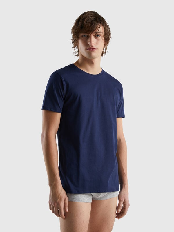 T-shirt in cotone a fibra lunga Uomo