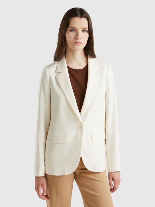 Blazer in misto viscosa stretch Donna