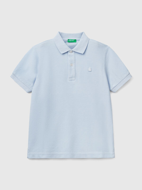 Polo slim fit in puro cotone Bambino