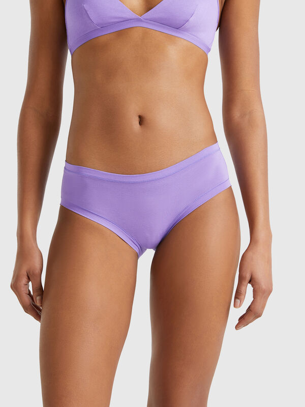 Slip fianco alto in cotone super stretch Donna