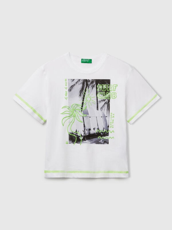 T-shirt con dettagli fluo Bambino