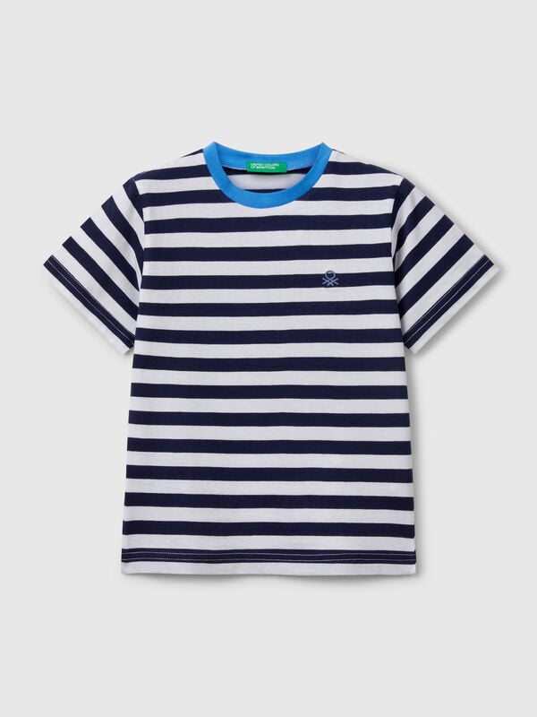 Maglietta a righe 100% cotone Bambino